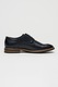 s.Oliver, Pantofi derby din piele ecologica cu insertie elastica, Albastru ultramarin, Gri carbune, 41