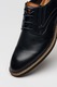 s.Oliver, Pantofi derby din piele ecologica cu insertie elastica, Albastru ultramarin, Gri carbune, 41