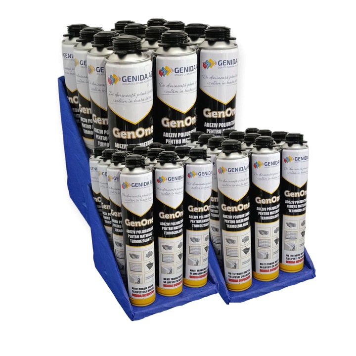 Pachet 36 buc Adeziv spuma pentru lipit polistiren GenOne 750 ml