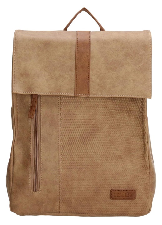 Rucsacuri Fashion pentru Femei Beagles Brunete, piele ecologică, 8 litri, 24x10.5x32cm, maro taupe