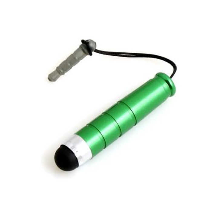 Stylus Mini Capacitiv Verde pentru HTC One XL, Desire C, One X, S, V