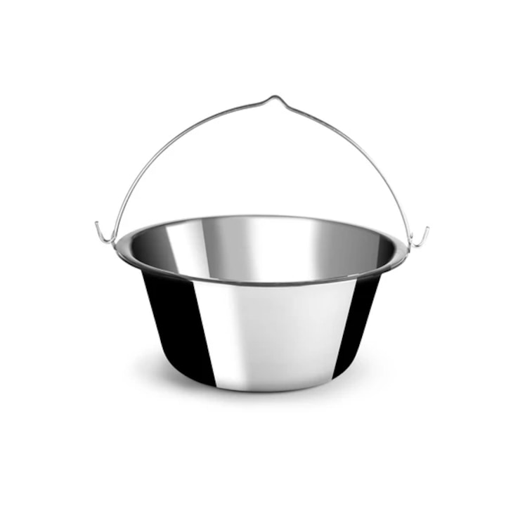 Ceaun din inox Perfect Home 6 litri, 30, 5x15cm, pentru gătit acasă și în aer liber