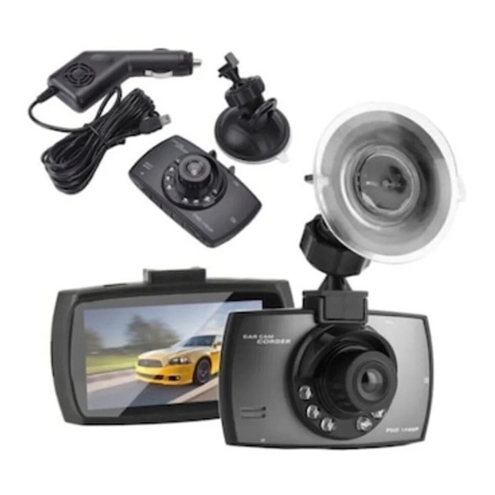 Camera Video Auto DVR Full HD 1080P Promagg® – Ecran LCD 2.4", Night Vision si G-Sensor