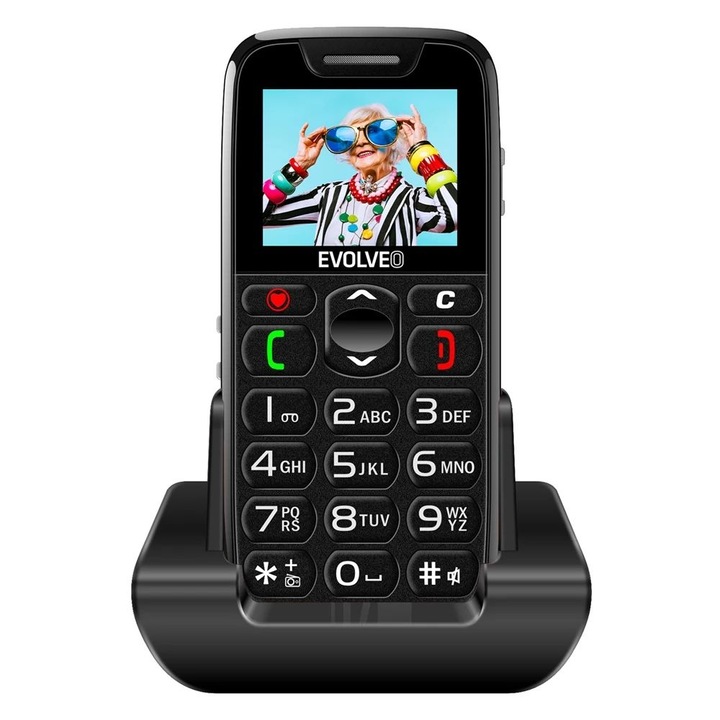 Evolveo Easyphone EP-501 Black, 281323, Mobiltelefon