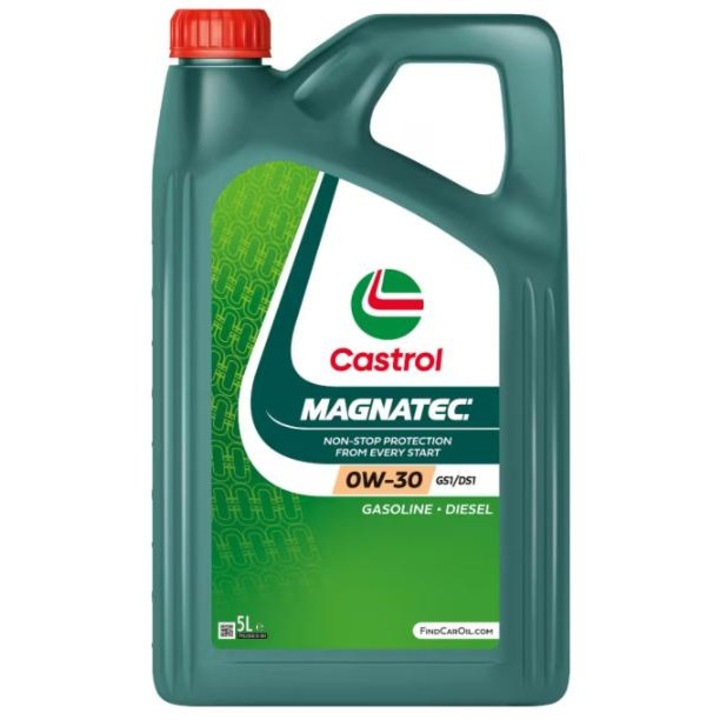 Ulei motor sintetic Castrol MAGNATEC 0W-30, 5 litri, adecvat pentru benzina si motorina