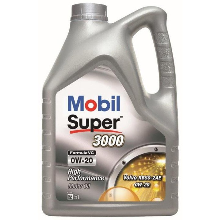 Ulei de motor sintetic MOBIL Super 3000 Formula OV 0W20, 5 litri