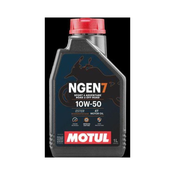 Ulei de motor pentru motociclete MOTUL NGEN 7 10W-50, 4T, 1L