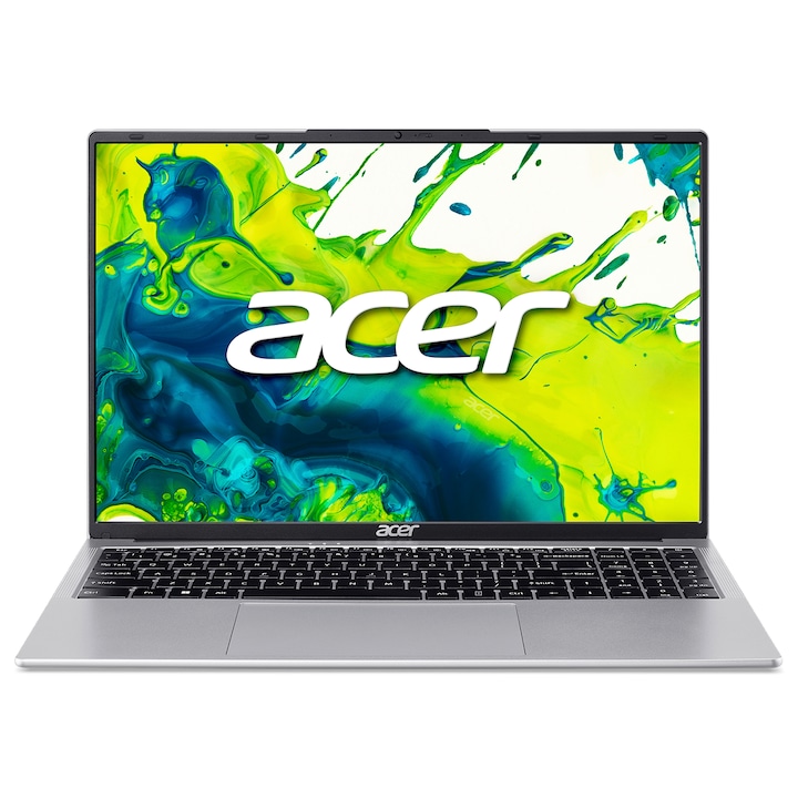 Лаптоп Acer Aspire Lite 16 AL16-54P-56Z1, NX.D76EX.004.8GB.250SSD, 16", Intel Core i5-1334U (10-ядрен), Intel Iris Xe Graphics, 8 GB 5600 MHz DDR5, Сив