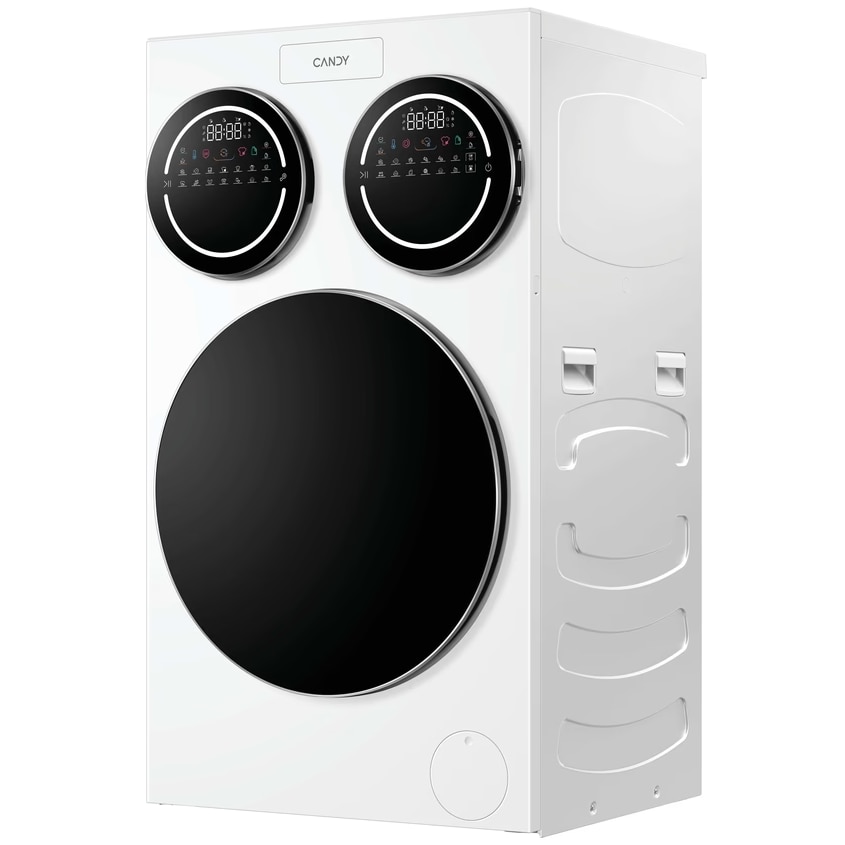 Masina de spalat rufe Candy MultiWash MQD 410CBL9-S, 3 cuve, 10+1+1kg, 1400 RPM, Clasa A, Dozare automata, sterilizare antimicrobiana UV, AI, alb