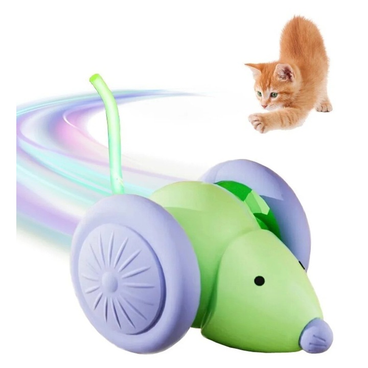 Jucarie inteligenta interactiva pentru pisici si caini SmartMouse