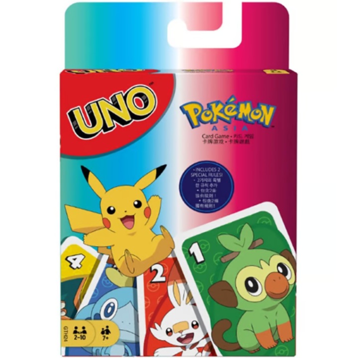 POKEMON UNO családi kártya gyerekeknek, felnőtteknek, 112db-os