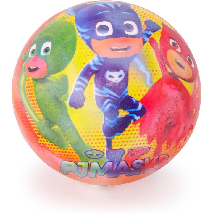 Minge interactivă Toyland PJ Masks, 23 cm, design cu Owlette, Catboy, Gekko, pentru băieți