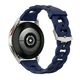 Női szilikon szíj 20mm, BEST ACCESSORIES, tengerészkék, ezüst fém csat, vízálló
