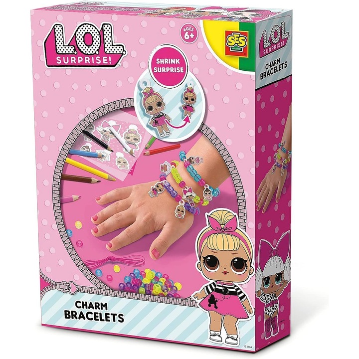 Bratari Amuleta L.O.L. Glitter, Diverse Culori
