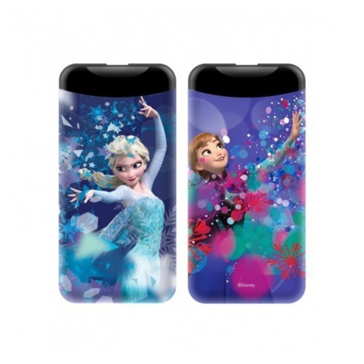 Disney Power Bank - Jégvarázs 001 2.1A 1xUSB 6000mAh lila (DPBELZAAN011) 10W