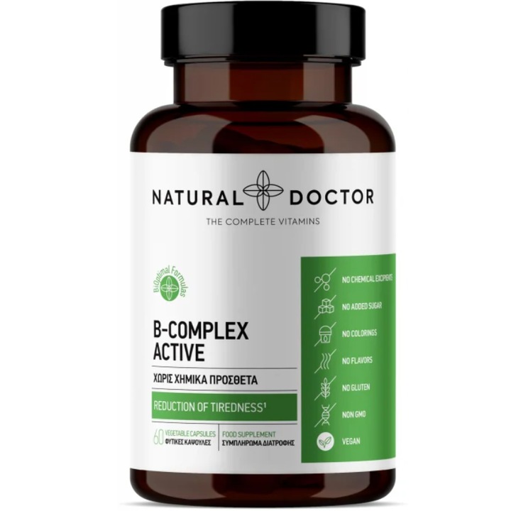 B-COMPLEX ACTIVE reducerea oboselii Natural Doctor 60 buc