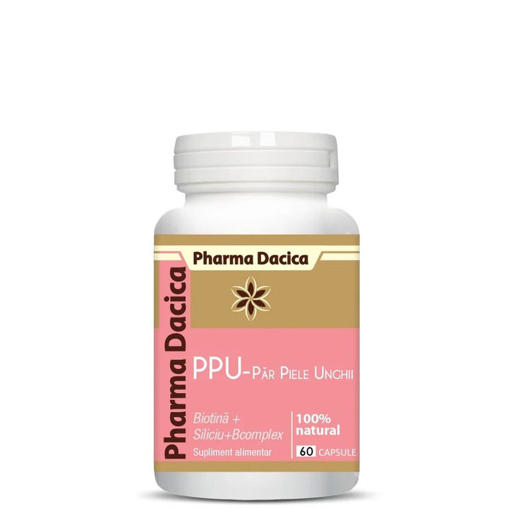Vitamins and Minerals, Pharma Dacica, PPU, 60 capsule, Calciu, Biotina
