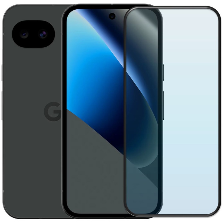 Folie din sticla securizata pentru Google Pixel 10a, HAMSTERBOX Glass Shield, Protectie completa ecran, Full face, Aplicare rapida, Case Friendly, Transparenta