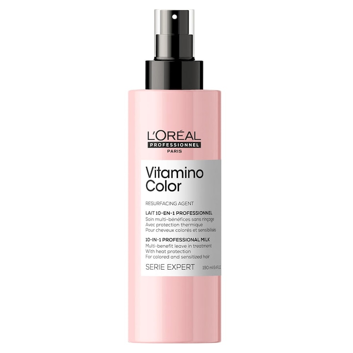 Мултифункционален спрей за боядисана коса Vitamino Color, 190мл, L'Oreal Professionnel, термозащита, хидратация