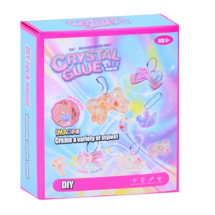 Set creativ pentru brelocuri, DIY, multicolor, 6+ ani