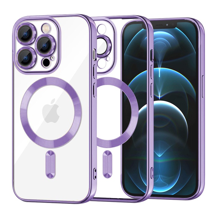 Husa Protectie Compatibila cu iPhone 12 Pro Max, Tim, Light Purple