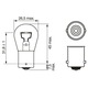 Izzó P21W 12V 21W BA15s rendszámtábla világításhoz - BOSCH Pure Light 1987301017