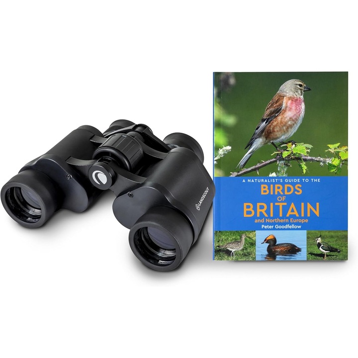 Binoclu Celestron LandScout 7x35mm, Rezistent la Apa, Start Kit Pasari