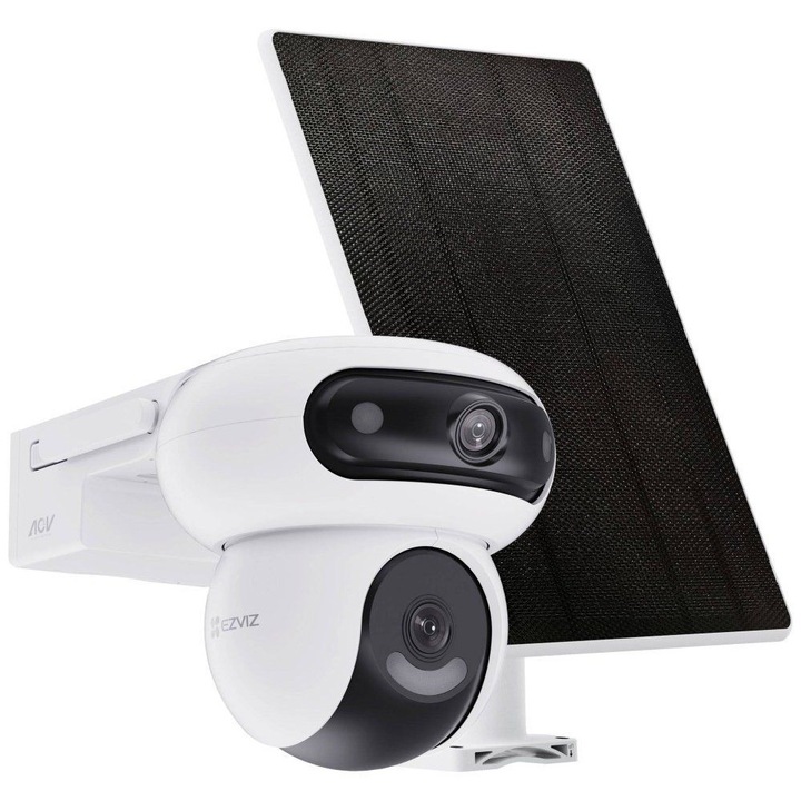 Camera de supraveghere IP EZVIZ HB90 Dual Kit, 4MP, PTZ, exterior, cu lentilă de 2.8mm, alb