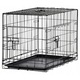 Cusca metalica caine xl pliabila tava detasabila maner, 91x57x63 cm, transport usor, negru