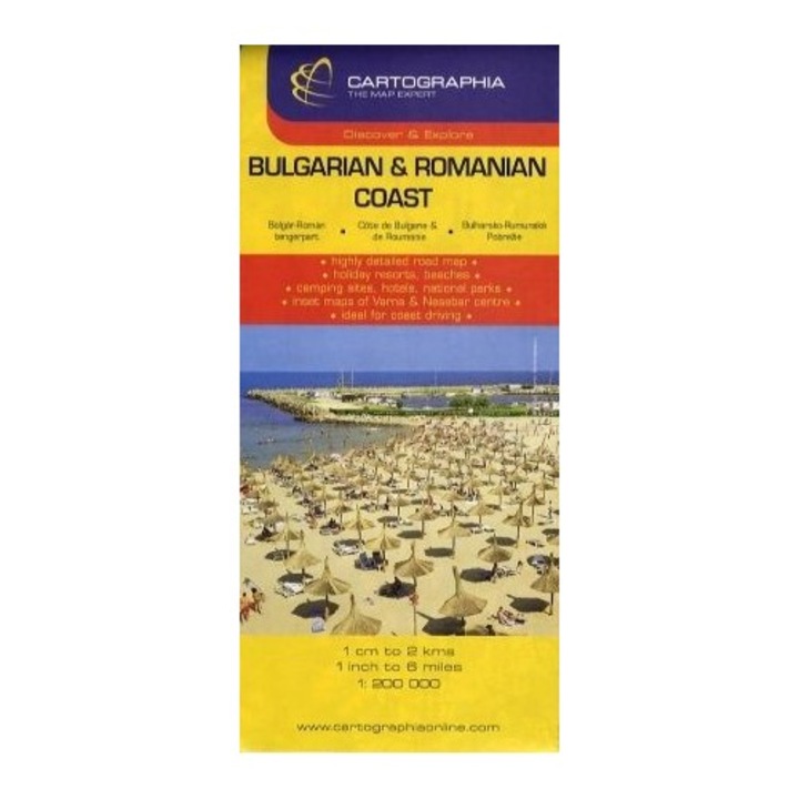 Bulgarian & Romanian Coast 1 : 200 000 - Turistatérkép