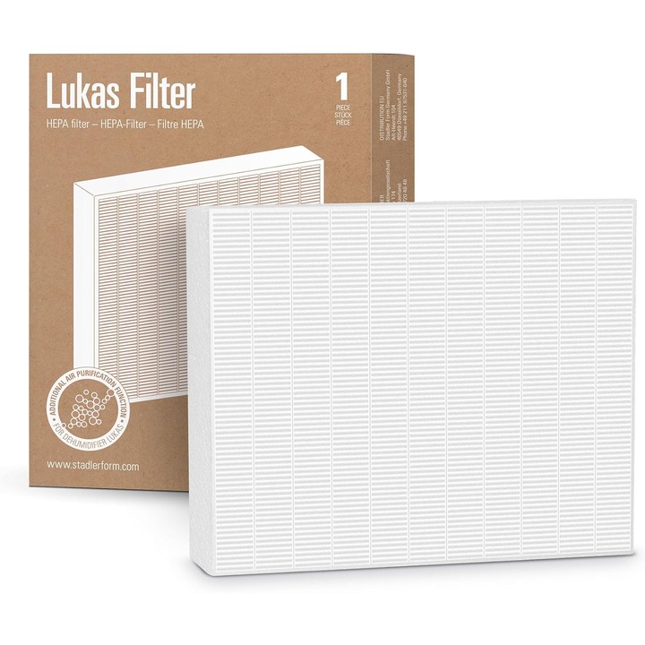 Filtru HEPA H11 pentru dezumidificator Lukas, STADLER FORM, purificare aer, 1 set