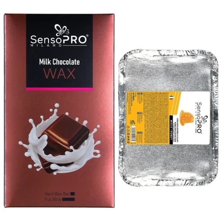 Комплект вакса за депилация SensoPRO Milano, Мед и Шоколад, Унисекс
