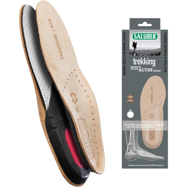 Talpici Saluber Sport Comfort, Piele naturala, Antimiros, Marimea 48