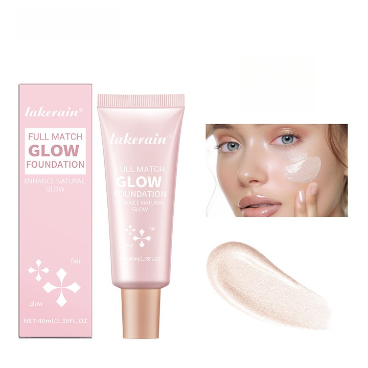 Fond de Ten Lichid Iluminator LAKERAIN Full Match Glow, Nuanta #01 Fair, 40ml