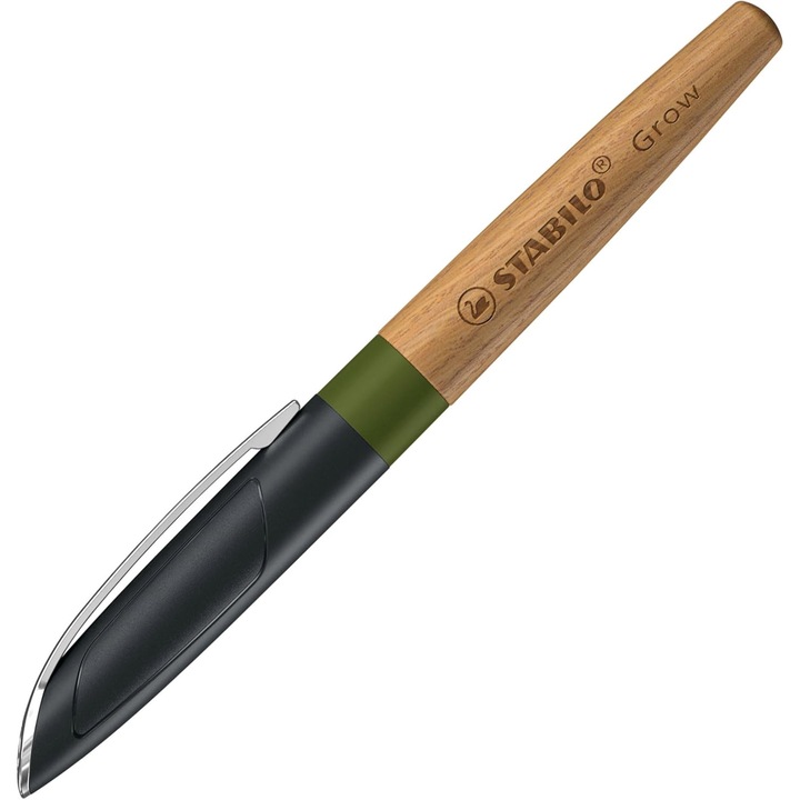 Stabilo Grow toll, FSC fa test, ergonomikus markolat, mohazöld/tölgy