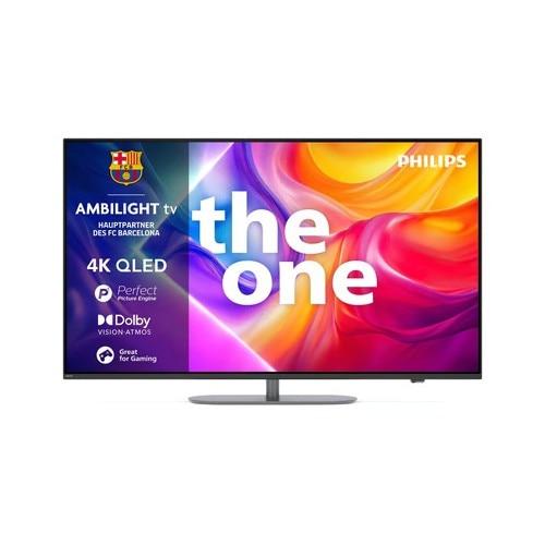 Televizor QLED Philips 43PUS9080, 108 cm, 4K UHD, HDR, Smart TV, control vocal (Alexa, Google Assistant), 120 Hz