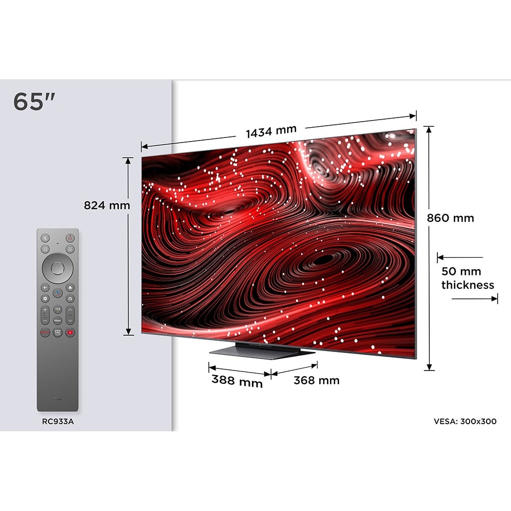 Televizor Mini LED Smart TCL 65C89K, Ultra HD 4K, 164cm