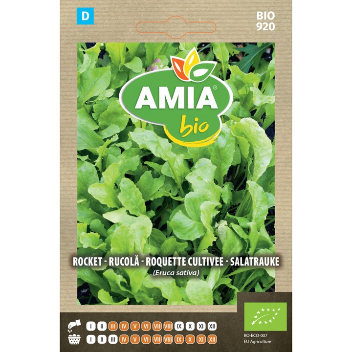 Seminte bio de rucola Amia 4 grame