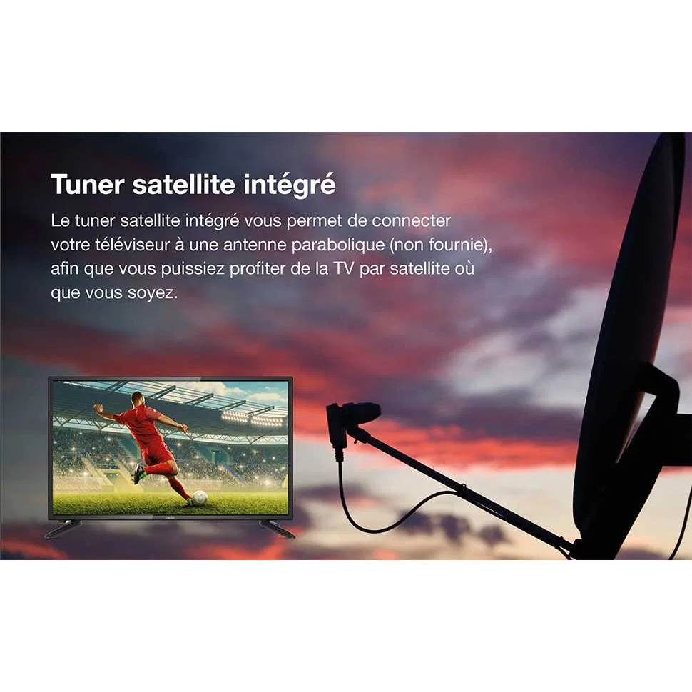 Televizor LED Cello 24", HD Ready, tuner triplu DVBT2 S2, 61 cm