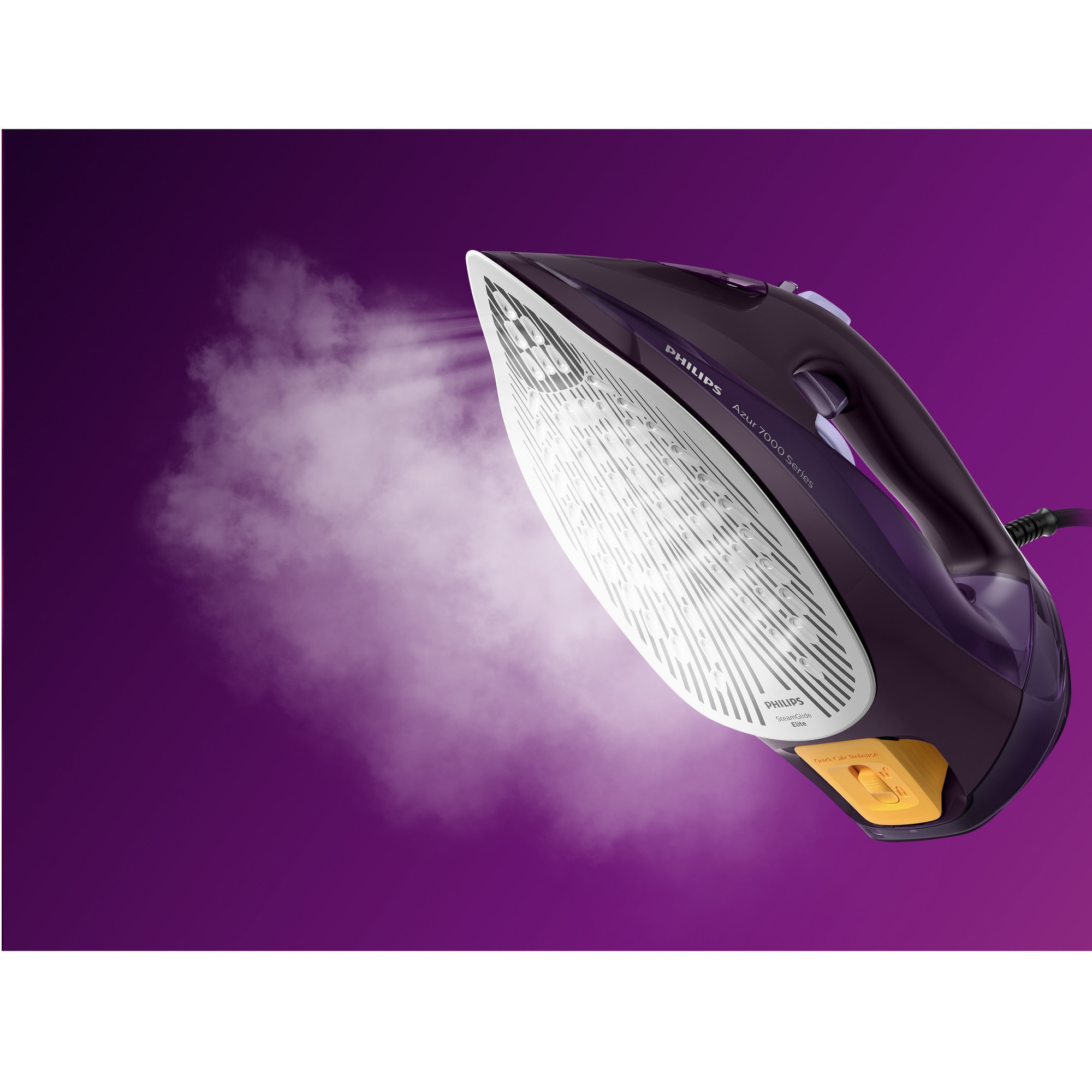 Fier de Calcat PHILIPS Seria 7000 DST7051/30, 2800W, 250g/min, 300ml, Talpa SteamGlide Elite, Mov