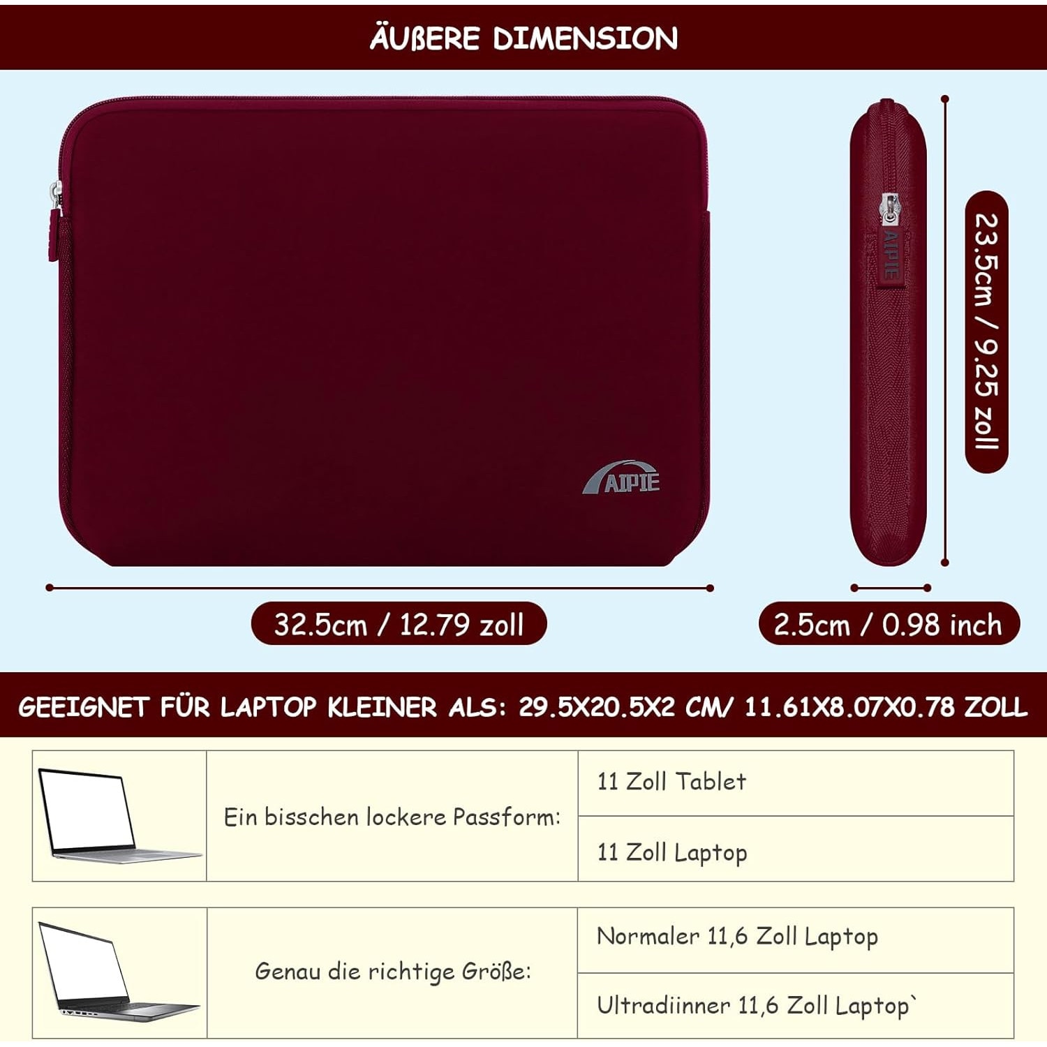 Husa Protectoare Neagra pentru Laptop 11.6-12 inch