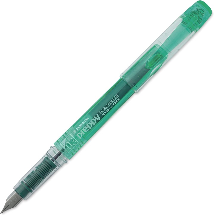 Stylou Platinum Green Preppy, finom hegy, zöld szín, ergonomikus kialakítás