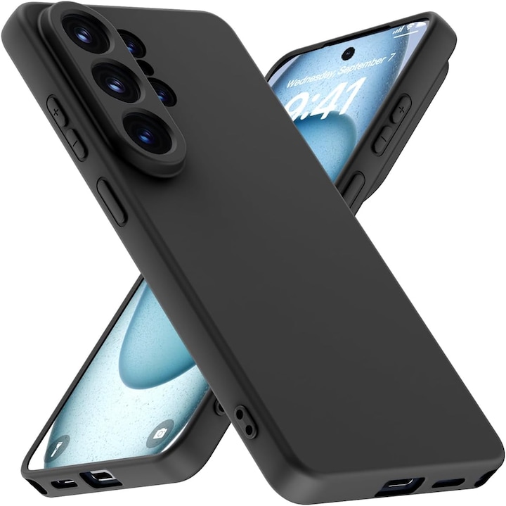 Husa Soft Touch, slim, ALC Mobile, anti soc, compatibila cu Samsung Galaxy S26 Ultra, Negru Tpu