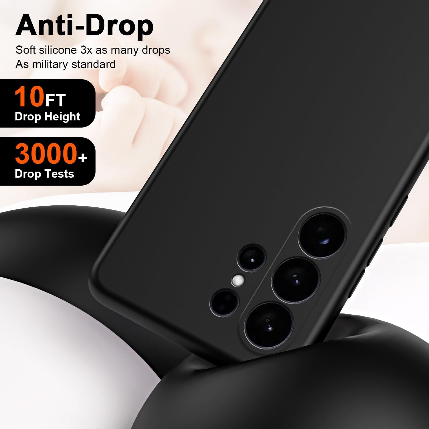 Husa Soft Touch, slim, ALC Mobile, anti soc, compatibila cu Samsung Galaxy S26 Ultra, Negru Tpu