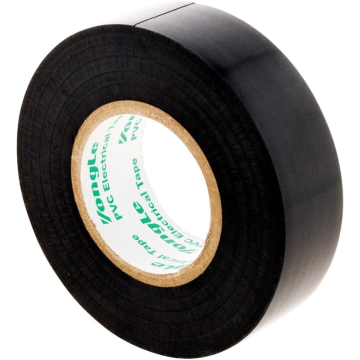 Banda de izolare electrica Zenitech 19mm x 20m PVC Negru 0.15mm