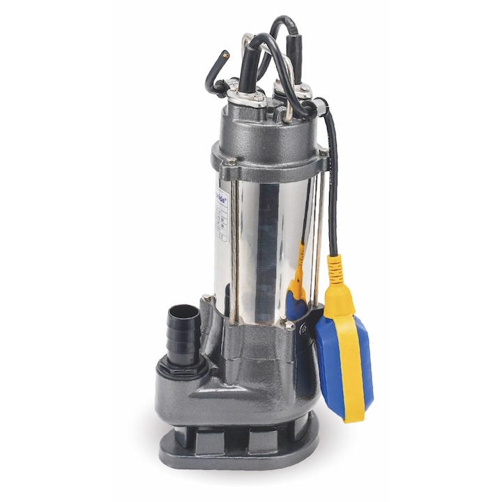 Pompa submersibila pentru apa murdara KEPEIDA V1500A-F, 1, 5 kW, debit maxim 420Litri/minut, inaltime maxima de refulare 16 metri, bobinaj 100% cupru, tehnologie si design italian