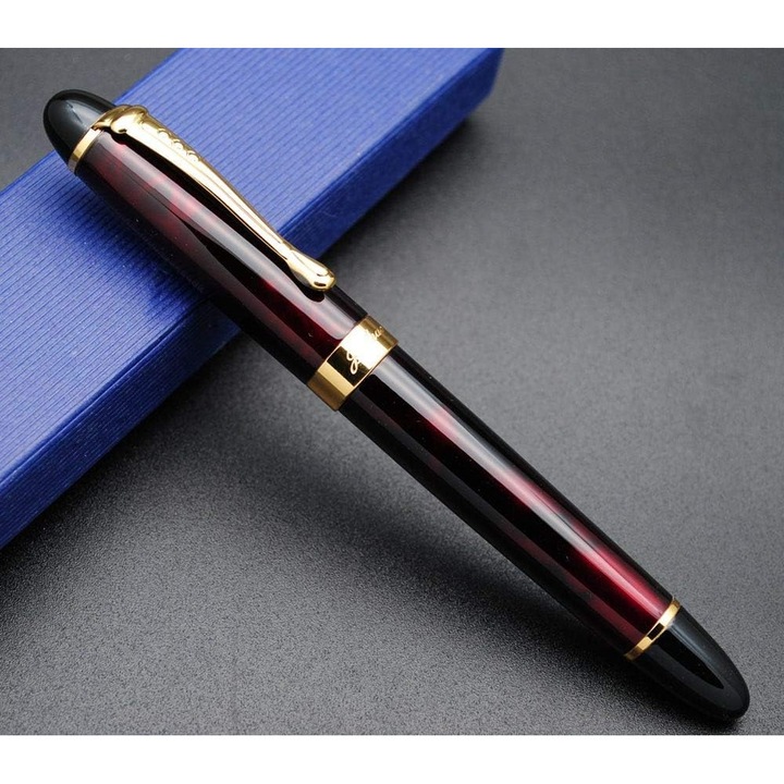 Jinhao X450 töltőtoll, Jégvörös, M-es hegy