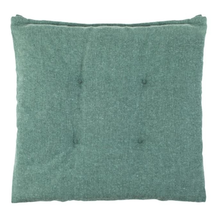 Perna pentru scaun, decorativa, cu siret de prindere, verde, 40x40x5cm