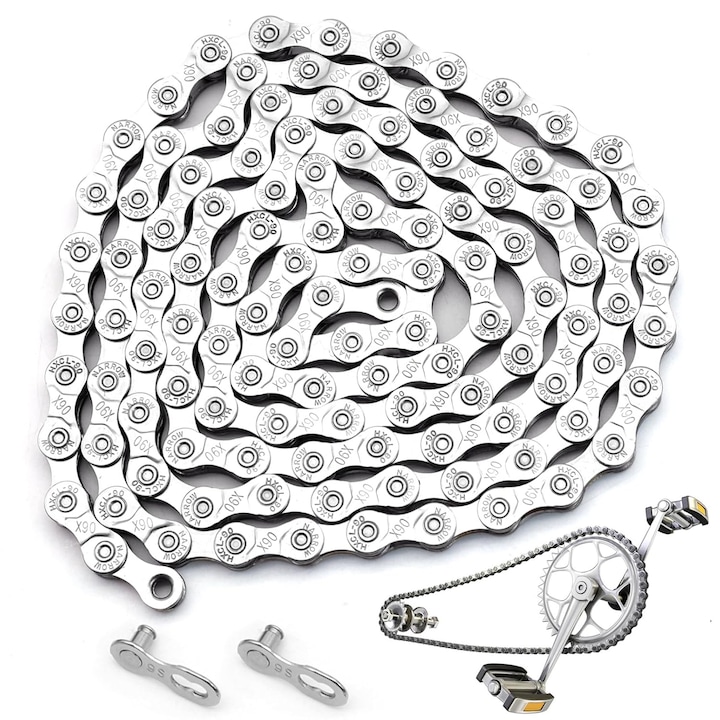 Lant Bicicleta 9 Viteze, 116 Zale, MTB/Cursiera/E-Bike