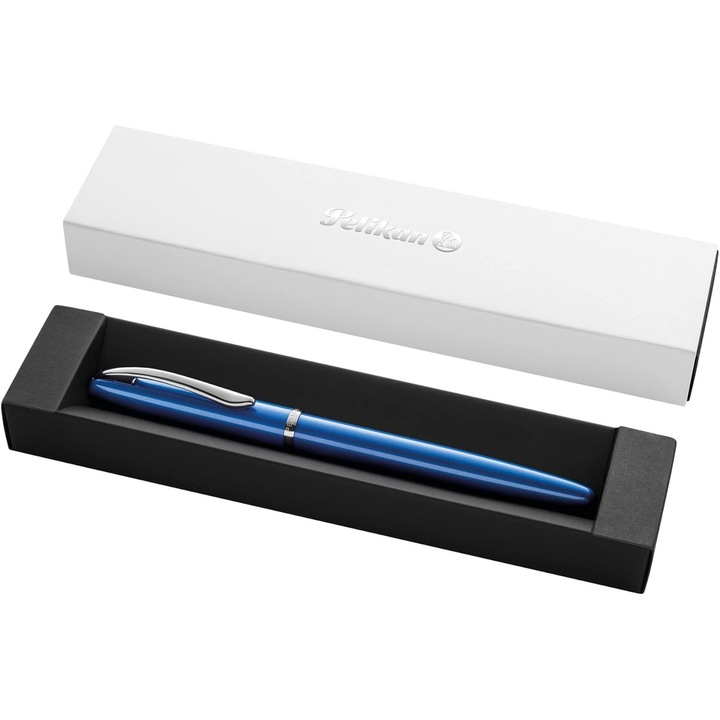 Pelikan Jazz Noble Zafír M töltőtoll, lakkozott test, krómozott felületek, díszdoboz